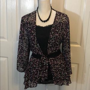 Dress Barn Shear Wrap Top